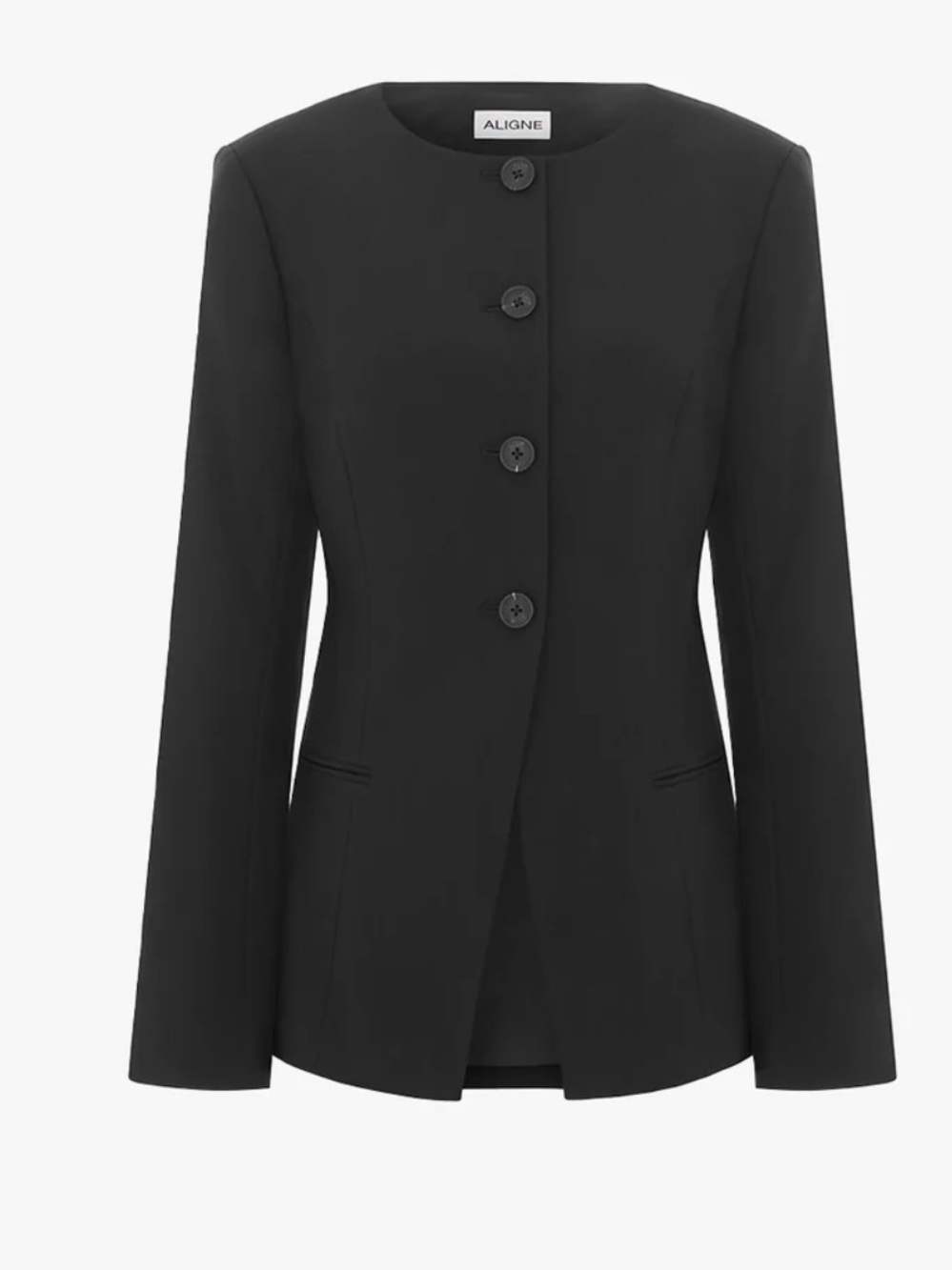 ALIGNE Daphne Waisted Blazer in Black - Picture 6 of 11